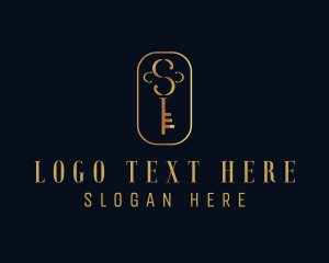 Expensive - Elegant Letter S Key logo design