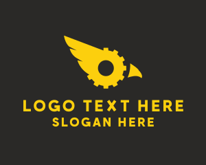 Air Cargo - Industrial Eagle Gear logo design