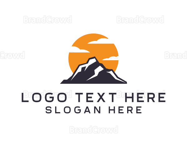 Mountain Climbing Peak Logo