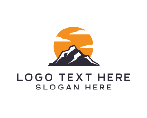 Explore - Mountain Climbing Peak logo design
