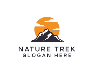 Hike - Mountain Climbing Peak logo design