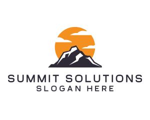 Mountain Climbing Peak logo design