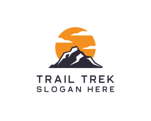 Hike - Mountain Climbing Peak logo design