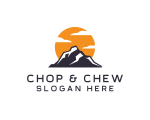 Alpine - Mountain Climbing Peak logo design