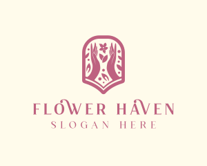 Flower Wellness Salon logo design