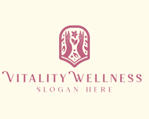 Flower Wellness Salon logo design