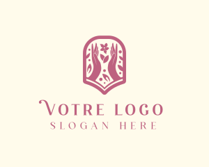 Yogi - Flower Wellness Salon logo design