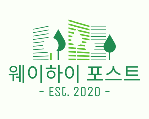  Eco Park Building logo design