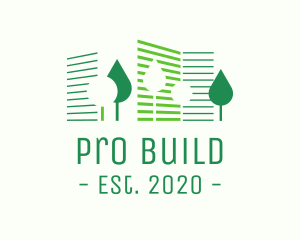  Eco Park Building logo design