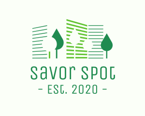  Eco Park Building logo design