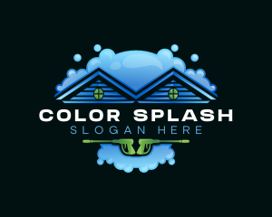 Power Wash Bubble Cleaner logo design