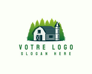 Mill - Farm Agriculture Barn logo design