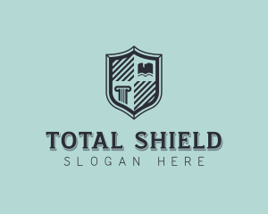 College Academia Shield logo design