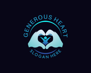 Heart Hands Foundation logo design