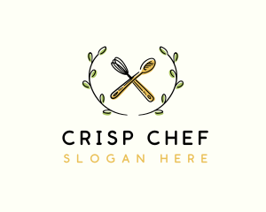 Whisk Spoon Cooking logo design