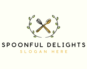 Whisk Spoon Cooking logo design