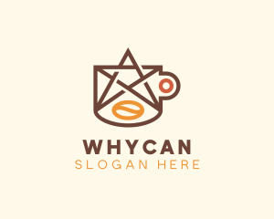 Star Coffee Bean Logo