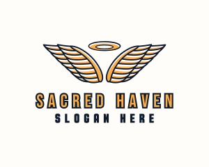 Holy - Holy Wing Halo logo design