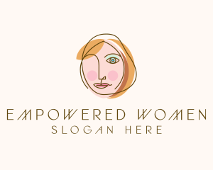 Beauty Woman Makeup logo design