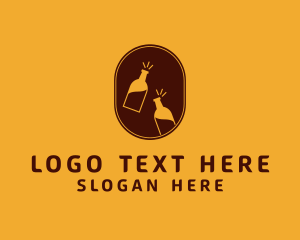 Bottle - Classy Bottle Winery logo design