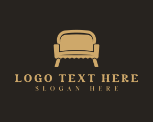 Armchair - Chair Furniture Couch logo design