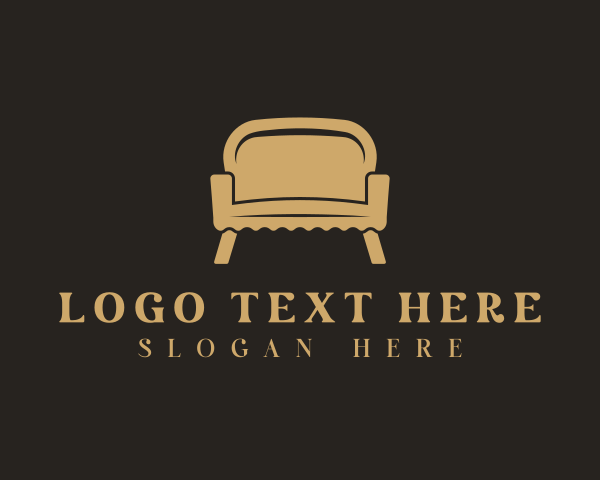 Couch - Chair Furniture Couch logo design