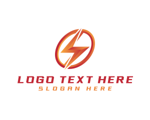 Firm - Lightning  Power Contractor logo design