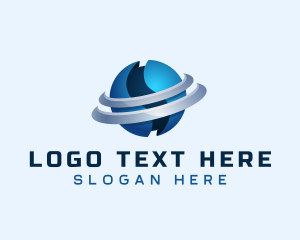 Cyber - Digital Cyber Planet logo design