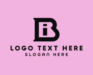 Monogram - Quirky Creative Business Letter BI logo design
