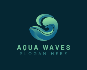 Waves - Ocean Waves Surfer logo design