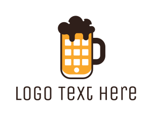 Phone - Beer Mug Phone logo design