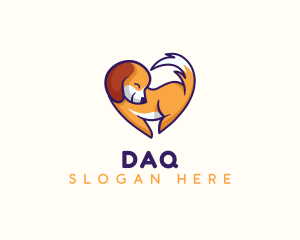 Dog Heart Veterinarian Logo