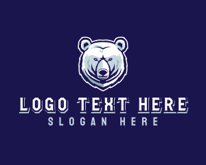 Streamer - Wild Polar Bear logo design