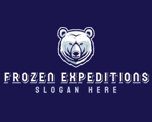 Antarctica - Wild Polar Bear logo design