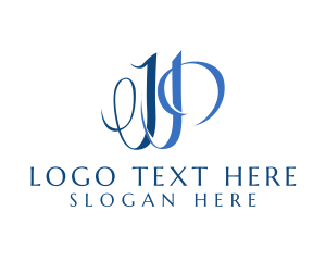 Drapery - Elegant Letter JP Monogram logo design