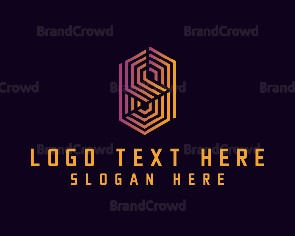 Geometric Business Letter S Logo