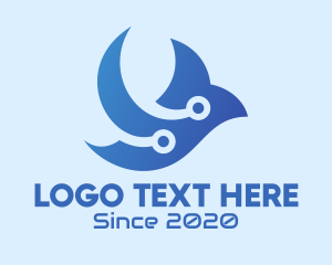 Flying - Flying Tech Bird logo design