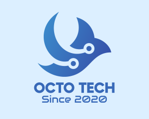 Flying Tech Bird logo design