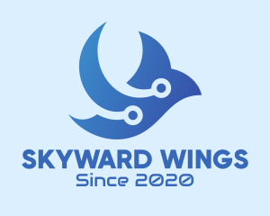 Flying - Flying Tech Bird logo design