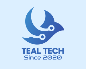 Flying Tech Bird logo design