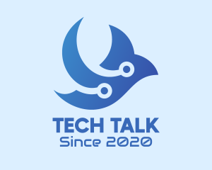 Flying Tech Bird logo design