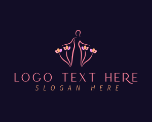 Therapy - Woman Nature Flower logo design
