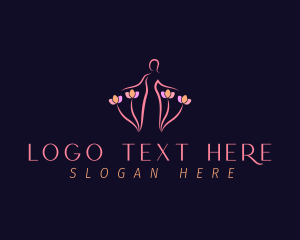 Person - Woman Nature Flower logo design