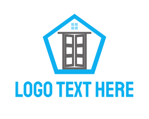 Build - Open Door Pentagon logo design