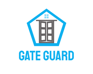 Gate - Open Door Pentagon logo design