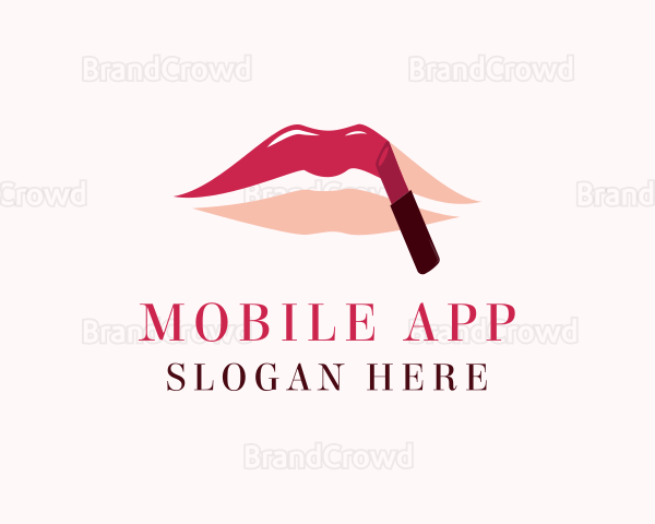 Red Shade Lipstick Logo