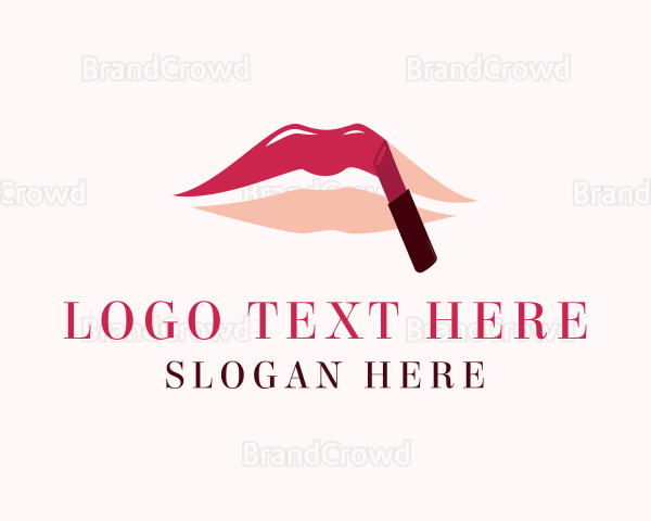 Red Shade Lipstick Logo