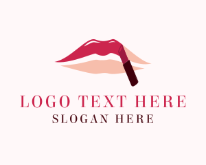 Mouth - Red Shade Lipstick logo design