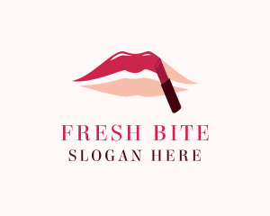 Mouth - Red Shade Lipstick logo design