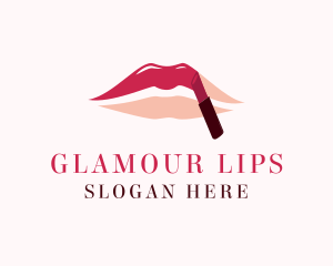 Lipstick - Red Shade Lipstick logo design